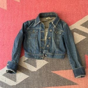 LOFT Cropped Jean Jacket | Size 4